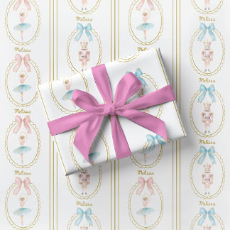 Elegantes Ballerina-Nussknacker-Geschenkpapier Geschenkpapier