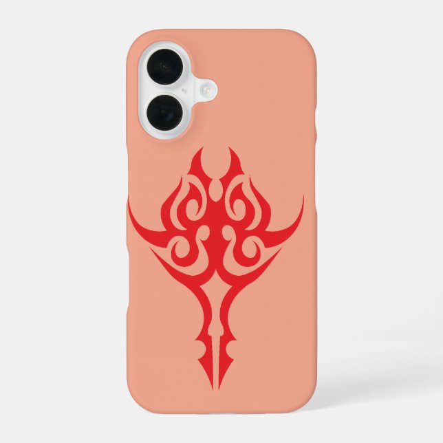 Elegantes Barockstil-Ornamentrahmen-Design iPhone 16 Hülle (Rückseite)