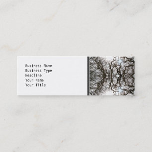 Elegantes Baum-Muster Mini Visitenkarte