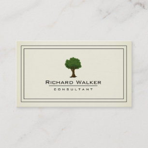 Elegantes Baumgarten Rasenpflege Logo Landschaft G Visitenkarte