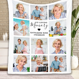 Elegantes Beerdigungsdenkmal Personalisiert 11 Fot Fleecedecke