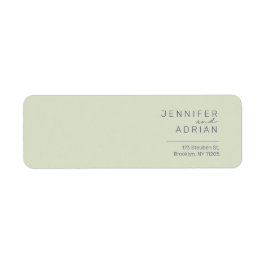 Elegantes Beige Minimal Modernes Rücksendesiegel