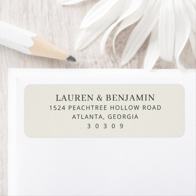 Elegantes Beige Minimalistisches Typografisch (Insitu)