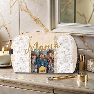 Elegantes Beige Mütter Day Bible Verse Foto Waschbeutel