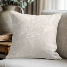 Elegantes beiges botanisches Blumenmuster