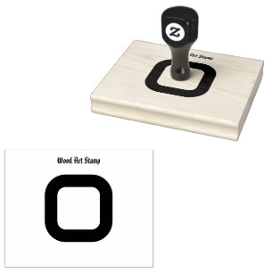 Elegantes, benutzerdefinierbares Textjet aus Holz Gummistempel
