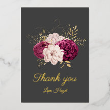 Elegantes, benutzerdefiniertes "Danke"-Vintages Ro