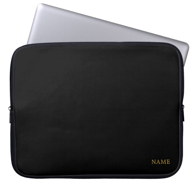 Elegantes benutzerdefiniertes Design Name Laptopschutzhülle (Vorderseite)