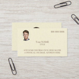 Elegantes benutzerdefiniertes Foto Visitenkarte