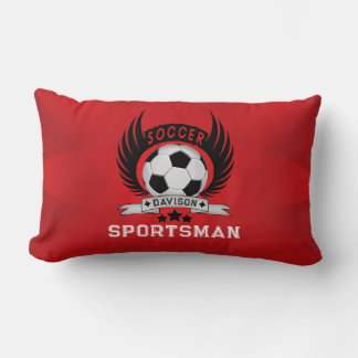 Elegantes benutzerdefiniertes Fußball-Logo Lendenkissen