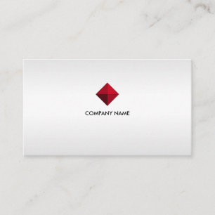 Elegantes, benutzerdefiniertes Logo auf Silver Sha Visitenkarte