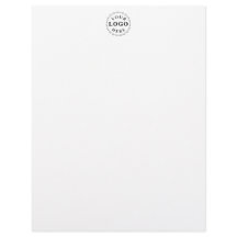 Elegantes benutzerdefiniertes Logo-Briefpapier im 
