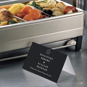 Elegantes, benutzerdefiniertes Logo-Buffet-Label