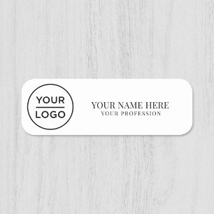 Elegantes, benutzerdefiniertes Logo Mitarbeiter ma Namensschild