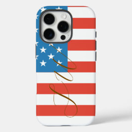 Elegantes benutzerdefiniertes Monogramm iPhone 16 Pro Hülle