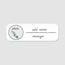 Elegantes benutzerdefiniertes Namensschild – Desig