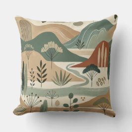 Elegantes Bergpanorama Landschaftsbild - Erde Kissen