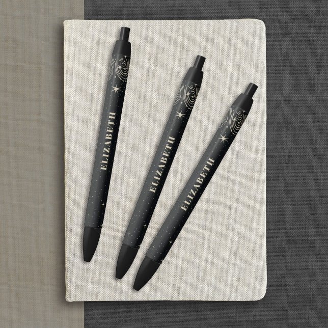 Elegantes Beruflich Hair Stylist Office Kugelschreiber (Personalize these elegant vintage celestial. pens for your beauty salon.)