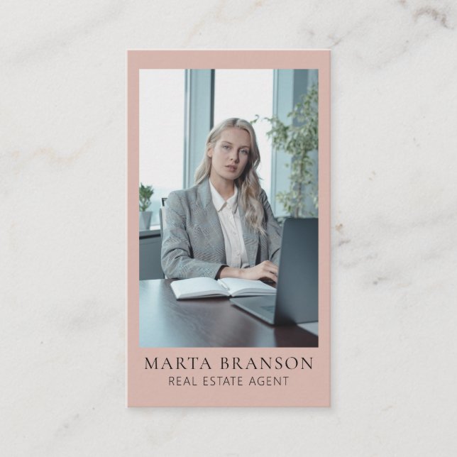 Elegantes Berufliches Anwesen Visitenkarte (Vorderseite)