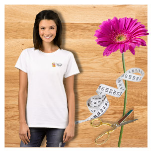 Elegantes Berufliches Aquarell Blumenrosa Gelb T-Shirt