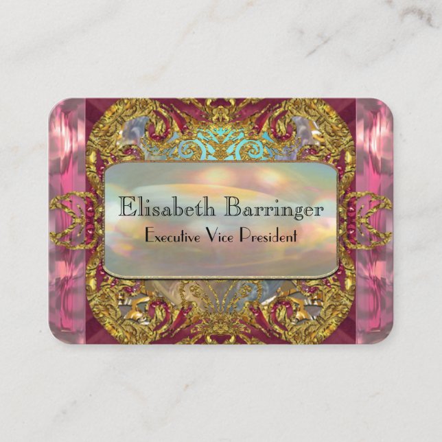 Elegantes berufliches Barringer Bliss-3,5 Visitenkarte (Vorderseite)