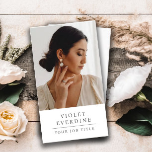 Elegantes Berufliches Business-Foto Visitenkarte