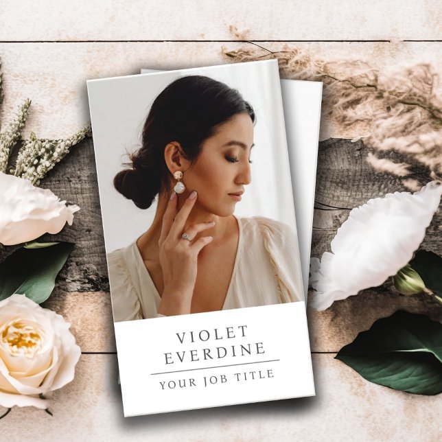 Elegantes Berufliches Business-Foto Visitenkarte (Von Creator hochgeladen)