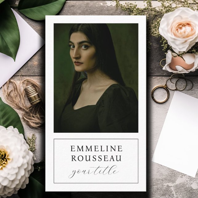 Elegantes Berufliches Foto Visitenkarte (Von Creator hochgeladen)