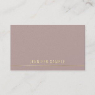 Elegantes Berufliches Gold Text Modernes Template Visitenkarte