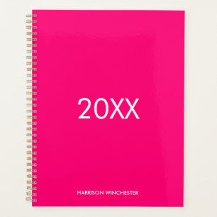 Elegantes berufliches magenta individuelle Name Ja Planer