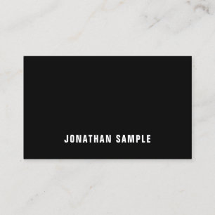 Elegantes Berufliches Minimalistisch Modernes B&W  Visitenkarte