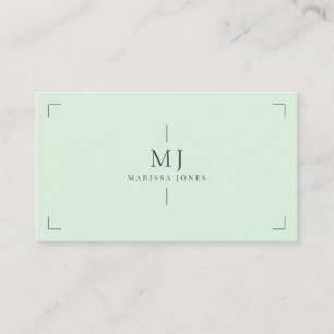 Elegantes Berufliches Minimalistisches Monogramm G Visitenkarte