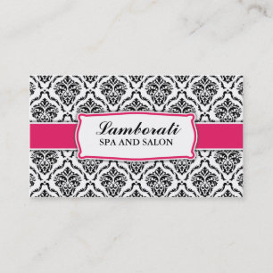 Elegantes, Berufliches, modernes Damask-Muster Visitenkarte