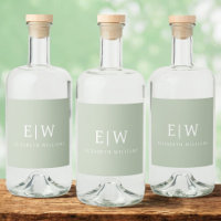 Elegantes Berufliches Monogramm Minimalistisch