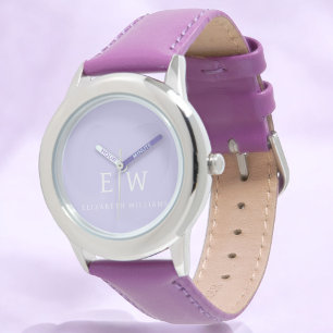 Elegantes Berufliches Monogramm Minimalistisch Armbanduhr