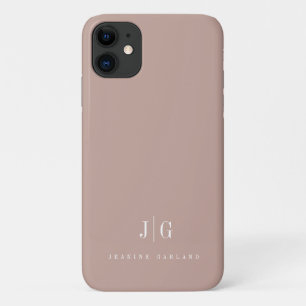 Elegantes Berufliches Monogramm Minimalistisch Case-Mate iPhone Hülle
