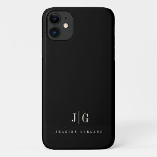 Elegantes Berufliches Monogramm Minimalistisch Case-Mate iPhone Hülle