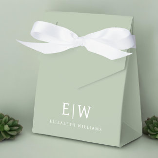 Elegantes Berufliches Monogramm Minimalistisch Geschenkschachtel