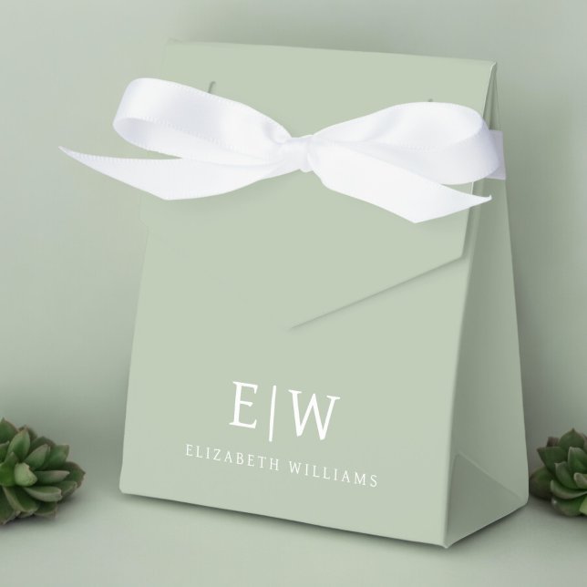 Elegantes Berufliches Monogramm Minimalistisch Geschenkschachtel (Von Creator hochgeladen)