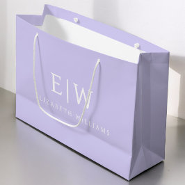 Elegantes Berufliches Monogramm Minimalistisch Große Geschenktüte