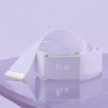 Elegantes Berufliches Monogramm Minimalistisch Gürtel<br><div class="desc">Unsere elegante Berufliche Monogram Minimalistisch Collection: Steigern Sie Ihren Stil mit zeitloser Eleganz und Eleganz. Diese Kollektion wurde mit viel Liebe zum Detail gestaltet und bietet minimalistische Designs, die mit Ihrem personalisierten Monogramm verziert sind. Jedes Stück verströmt Professionalität und Raffinesse, perfekt um in jedem Ambiente einen bleibenden Eindruck zu machen....</div>