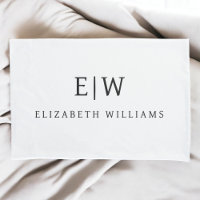 Elegantes Berufliches Monogramm Minimalistisch