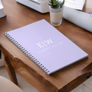 Elegantes Berufliches Monogramm Minimalistisch Notizblock