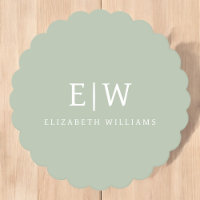Elegantes Berufliches Monogramm Minimalistisch
