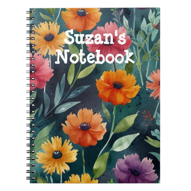 Elegantes Berufliches SpiralNotebook Notizblock (Vorderseite)