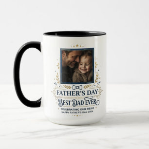 Elegantes 'Best Dad Ever'-Fotomug   Benutzerdefini Tasse