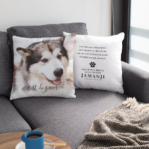 Elegantes Bestes Hund Aller Zeiten Foto & Zitat Ha Kissen