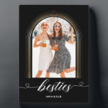 Elegantes Besties Foto Modern Gold Frame beibehalt Fotoplatte<br><div class="desc">Elegantes Besties Foto Modern Gold Frame beibehalten</div>