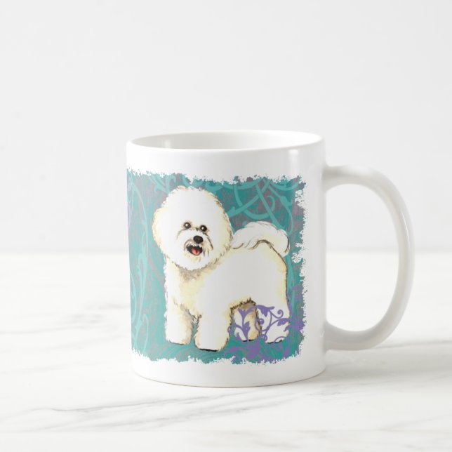 Elegantes Bichon Frise Kaffeetasse (Rechts)