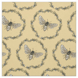 Elegantes Bienen-Druck-Baumwollgewebe Stoff